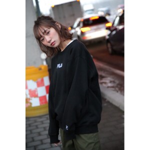 FILA Logo Sweat Shirt - Black
